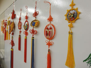 Chinese knotting display