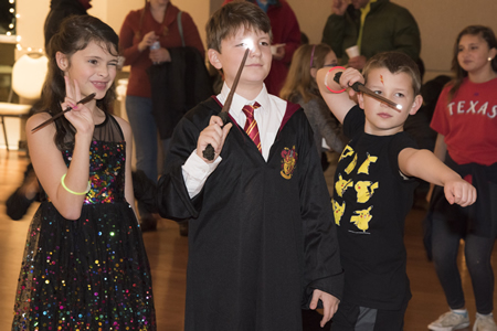 Harry Potter Yule Ball young wizards with wands