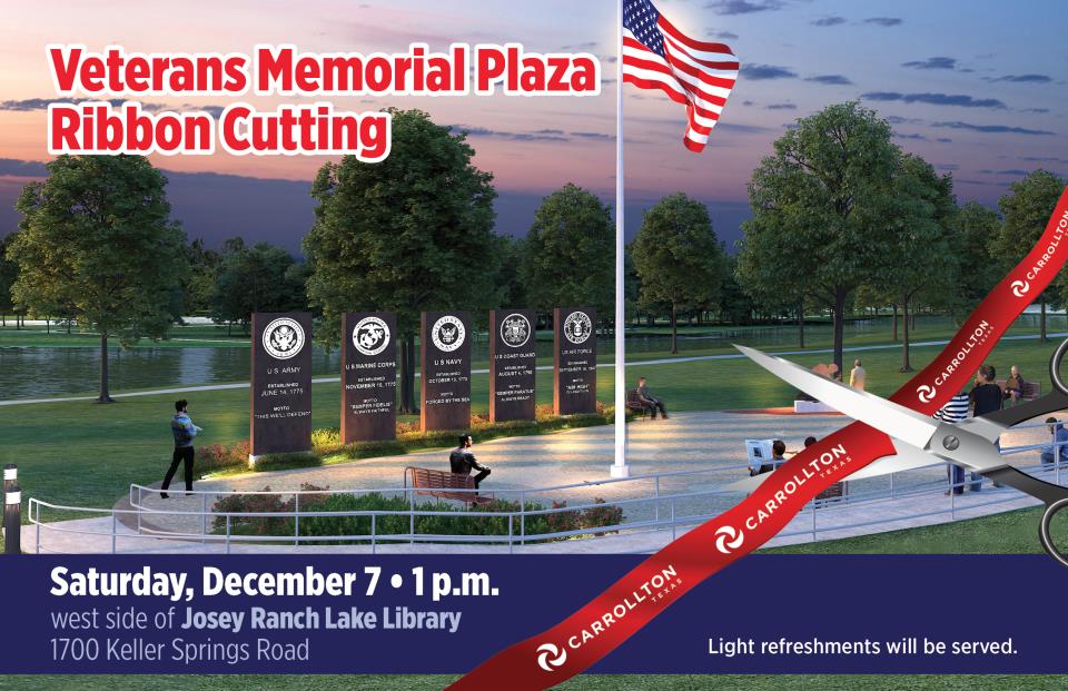 Veterans Memorial Plaza Ribbon Cutting 