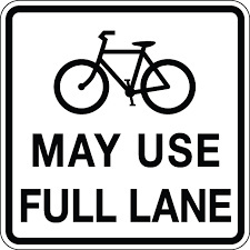 bike takes full lane