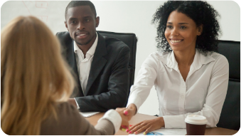 handshake after job interview