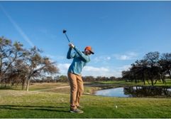 Man Playing Golf