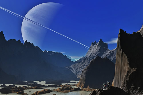 landscape of another planet