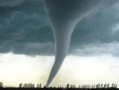 Tornado on a field