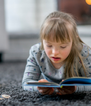 girl reading an Early Reader book