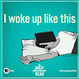 I woke up this way (book on face) The Great American Read