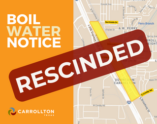 Boil Water Notice Rescinded