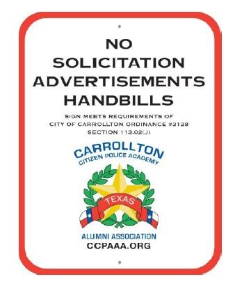 No Solicitation Sign