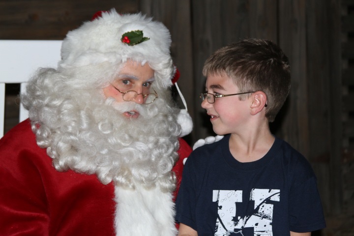 Santa with child