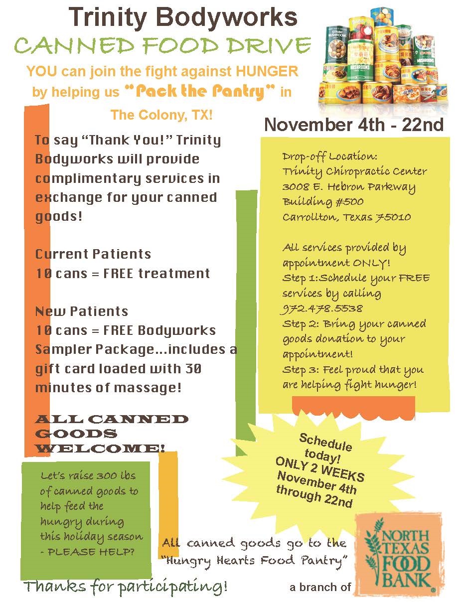 Trinity Chiro Canned Food Drive