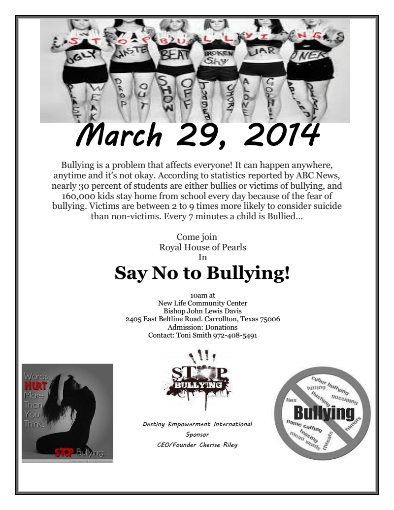 stop bullying event