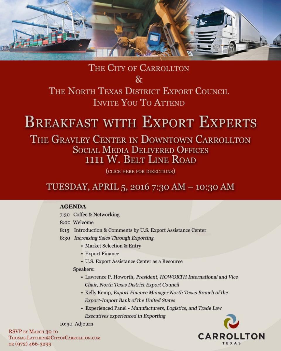 Breakfast with Export Experts - correct address2